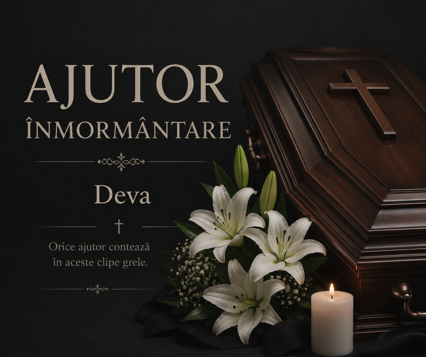 Ajutor înmormântare Deva — acte și consultanță